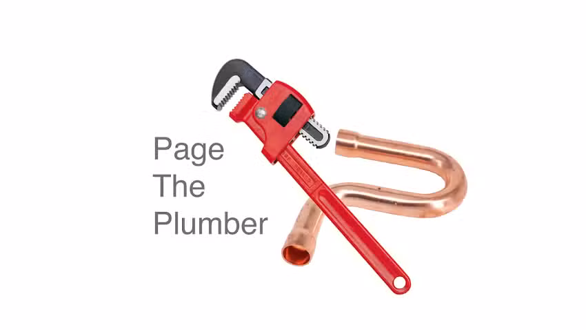 Page the Plumber